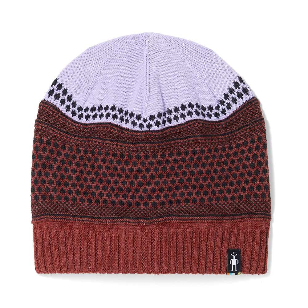 9379 Popcorn Cable Merino Wool Beanie and , Ultra Violet, One Size
